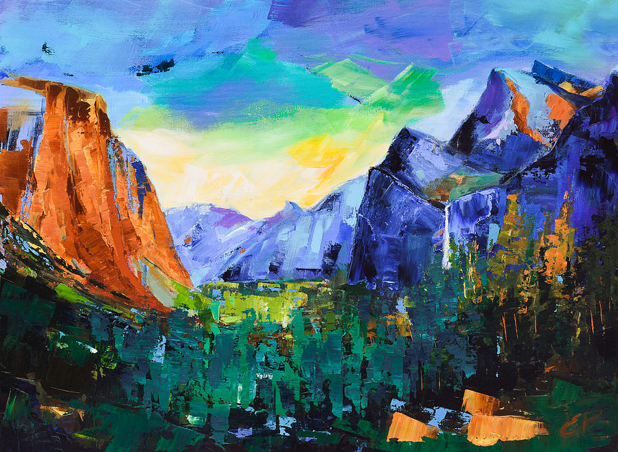 900x658 Yosemite Valley - Yosemite Valley Painting