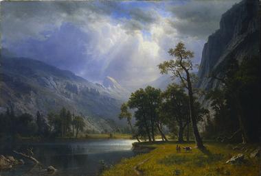 380x257 Yosemite Valley Painting Albert Bierstadt Oil Paintings - Yosemite Valley Painting