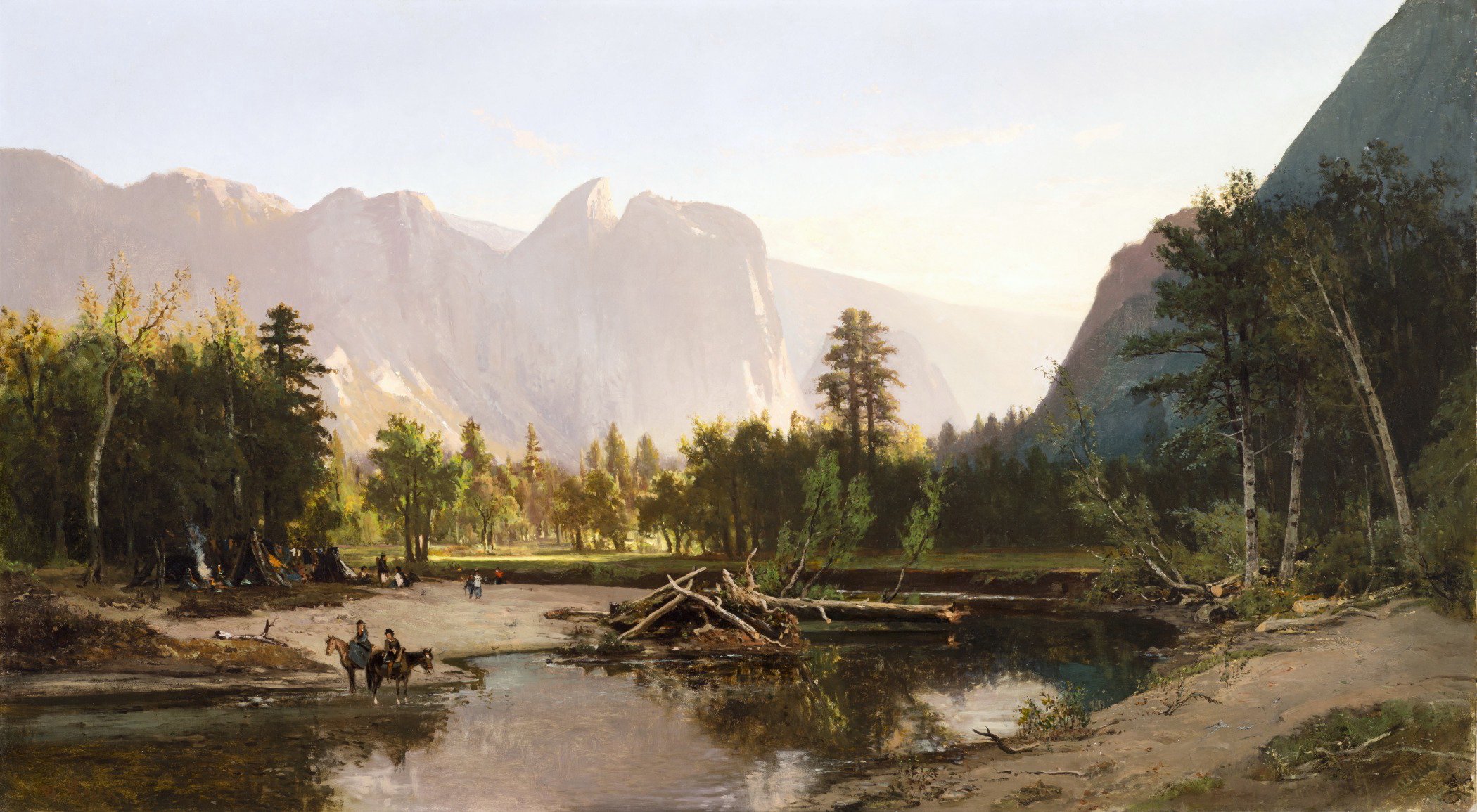 2100x1155 Yosemite Valley Painting William Keith Oil Paintings - Yosemite Valley Painting
