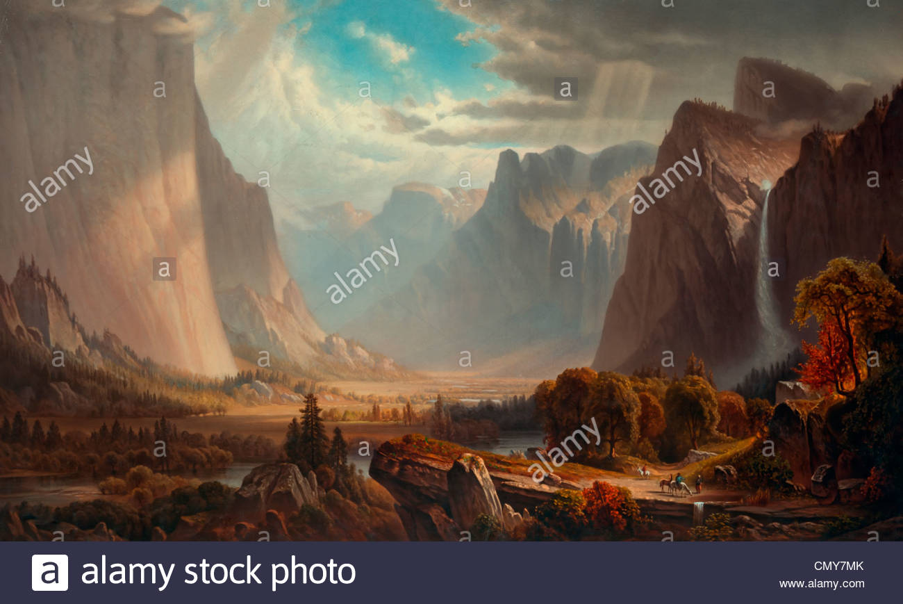 1300x869 Yosemite Valley Painting Stock Photo 47312627 - Yosemite Valley Painting