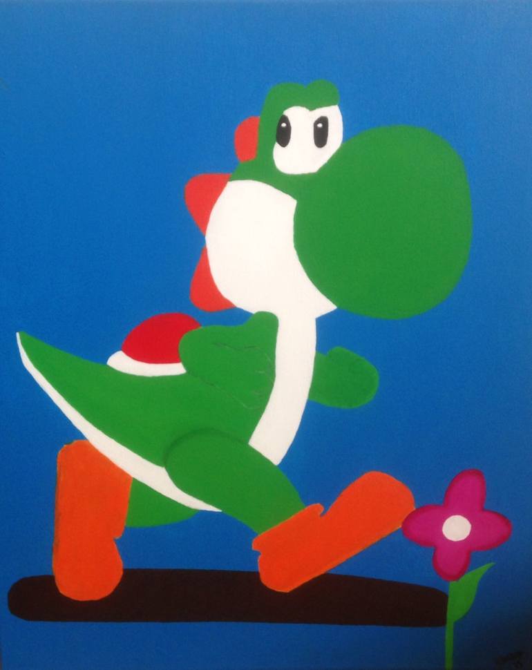 770x970 Saatchi Art Yoshi Painting By Brittanny Sylvester - Yoshi Painting