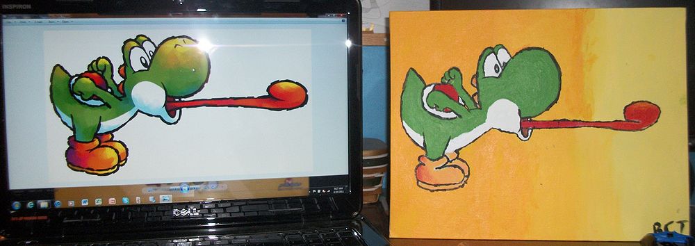 1000x354 Usermariomario64 - Yoshi Painting