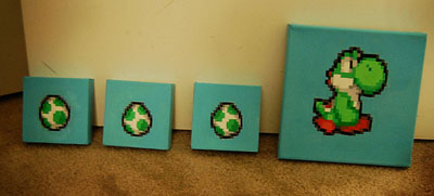 400x181 Yoshi Paintings Geek Crafts - Yoshi Painting
