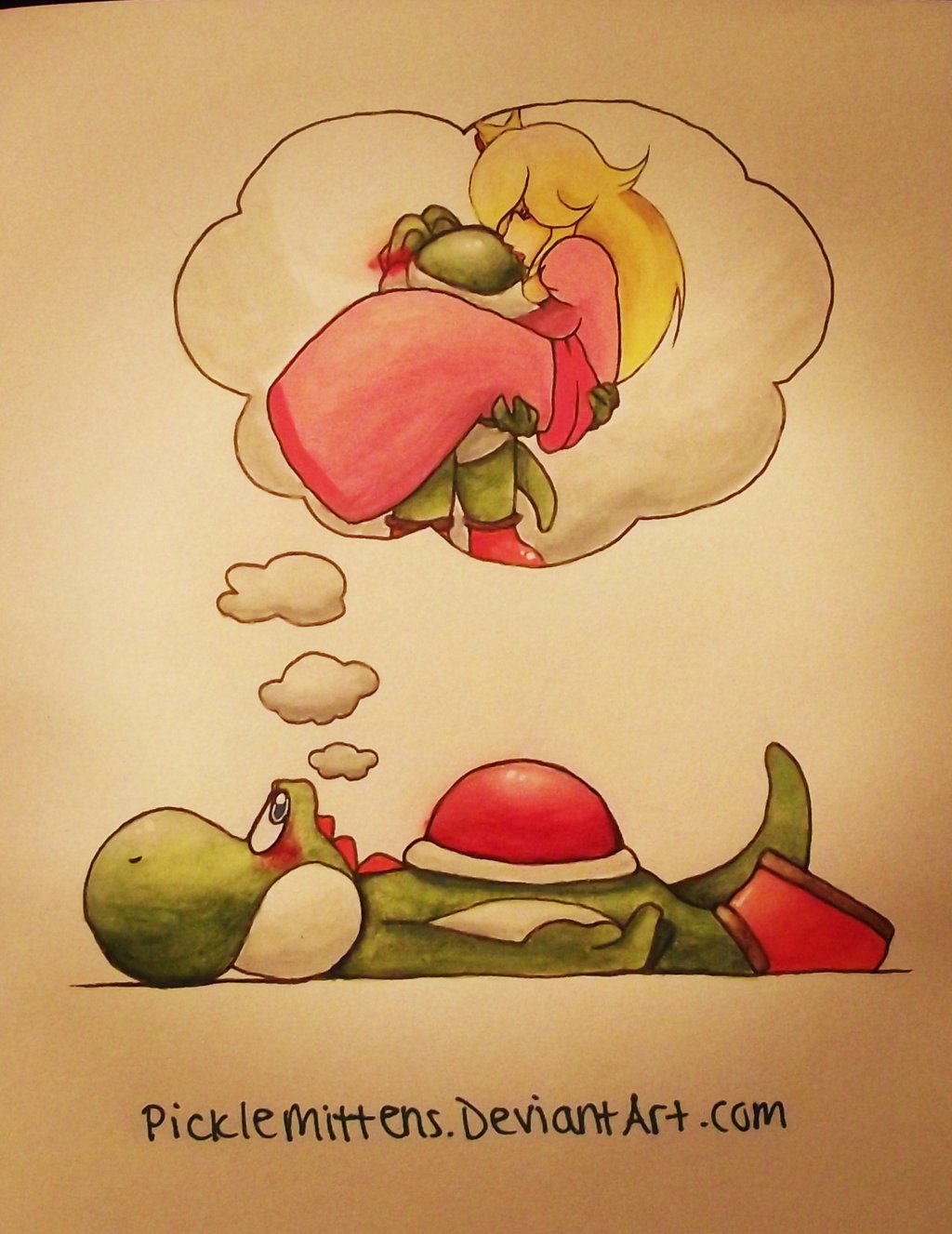 1024x1327 Yoshi Painting By Picklemittens - Yoshi Painting