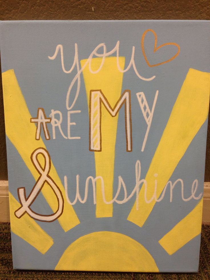 736x981 186 Best Diy Canvas Images On Christmas Ornaments - You Are My Sunshine Canvas Painting