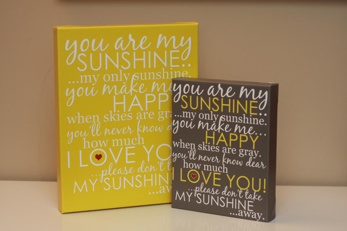 1200x800 Zazzle Canvas Review Signs By Andrea - You Are My Sunshine Canvas Painting