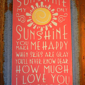 354x354 Best You Are My Sunshine Wood Products On Wanelo - You Are My Sunshine Canvas Painting
