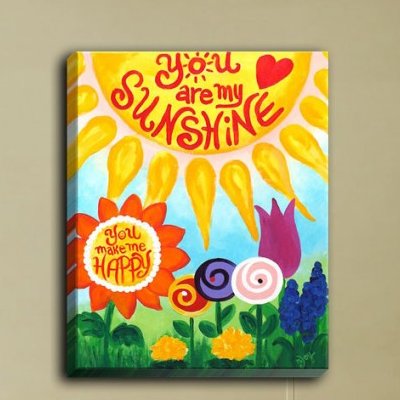 You Are My Sunshine Canvas Painting at PaintingValley.com | Explore ...