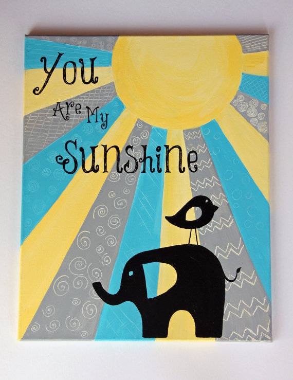 570x739 Items Similar To You Are My Sunshine - You Are My Sunshine Canvas Painting