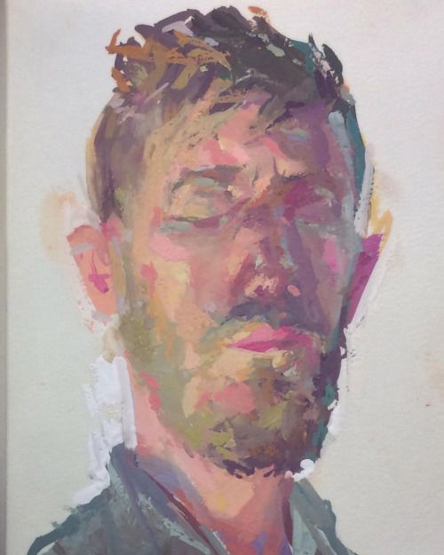 500x625 Tiny Gouache Self Portrait In My Sketchbook. Done From A Mirror - Young Frankenstein Painting