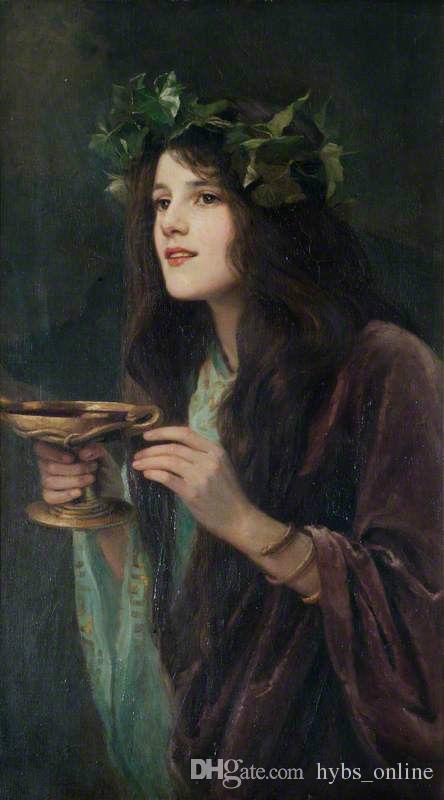 444x800 2018 Beatrice Offor Circe Beautiful Young Girl Holding Cup - Young Girl Painting
