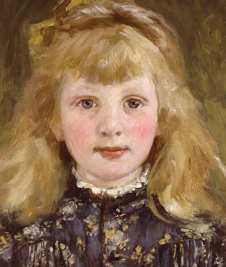 763x900 Portrait Of A Young Girl Painting By James Charles - Young Girl Painting