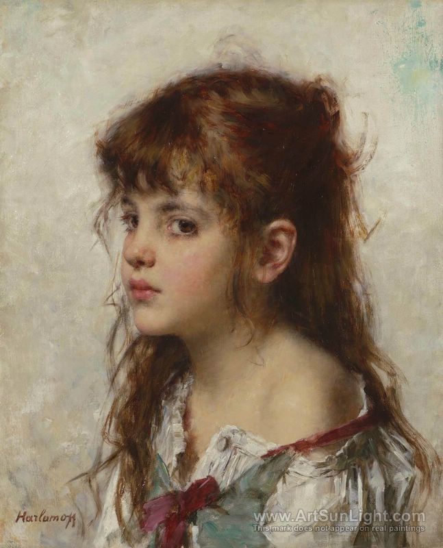 647x800 Portrait Of A Young Girl - Young Girl Painting