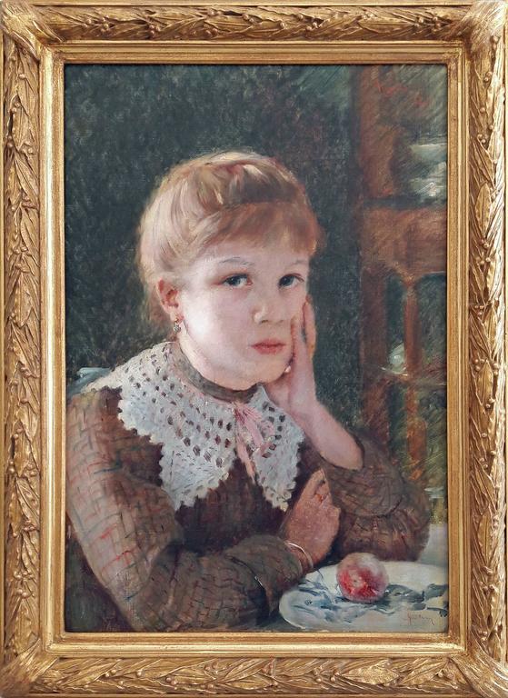 559x768 E.a. Gerin - Young Girl Painting