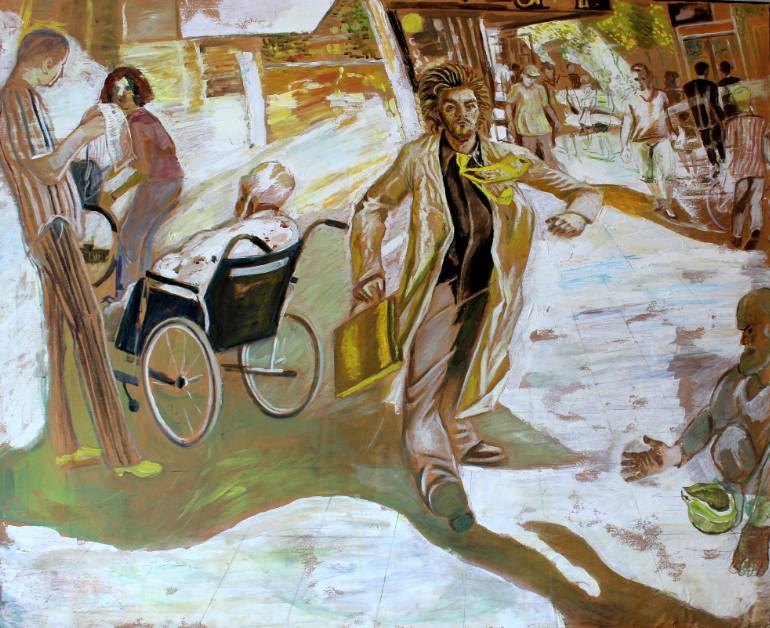 770x628 Saatchi Art Youth And Old Age Painting By Juri Frantsuzov - Youth Painting