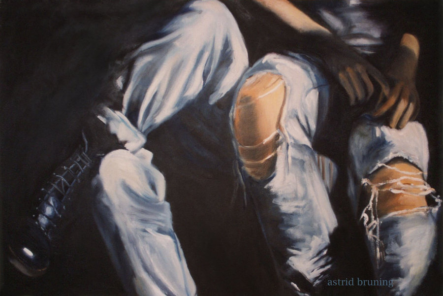 900x601 Symbols Of Youth Oil Painting By Astridbruning - Youth Painting