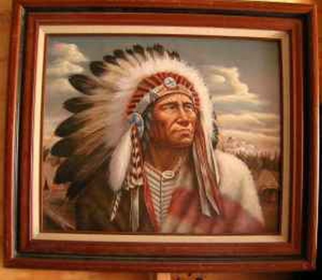 640x557 Garcia Painting - Z Garcia Indian Painting