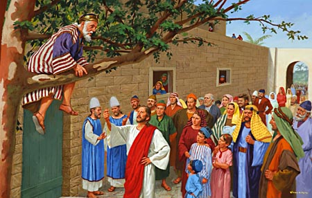 450x286 The Desire Of Ages, By Ellen G. White. Chapter 61 Zacchaeus - Zacchaeus Painting