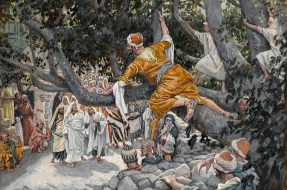 575x380 Zacchaeus, The Silly Tree, And The Meaning Of Life Catholic - Zacchaeus Painting