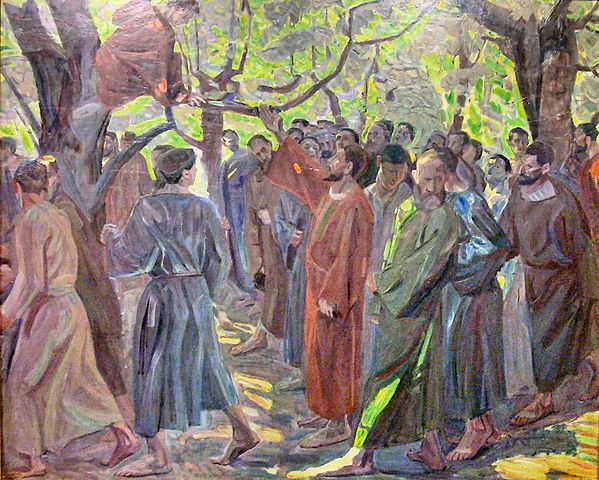 599x480 Zacchaeus Painting By Niels Larsen Stevns (Christ - Zacchaeus Painting