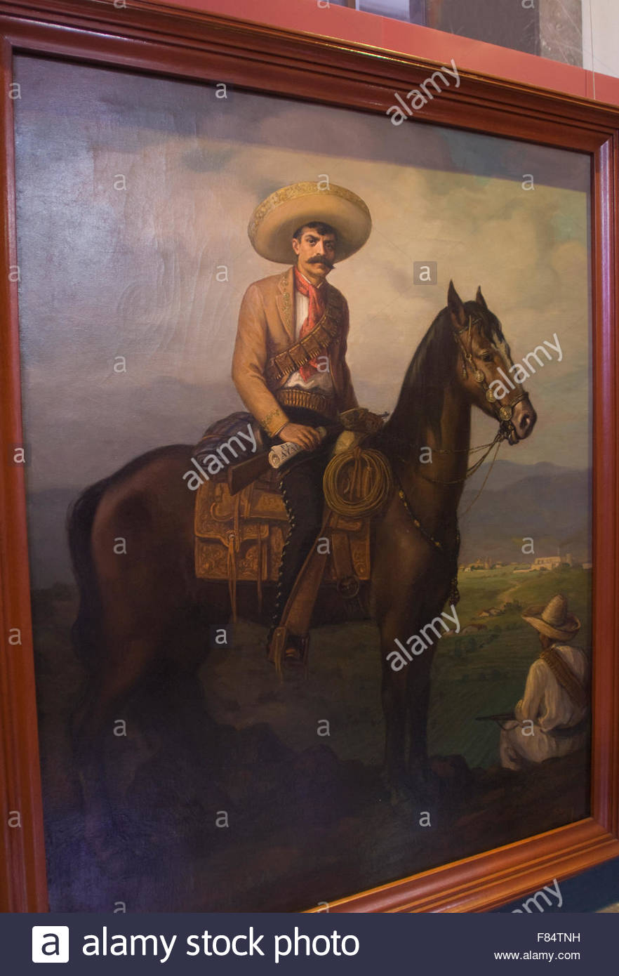 882x1390 Emiliano Zapata Oil Painting In The National Museum Of History - Zapata Painting