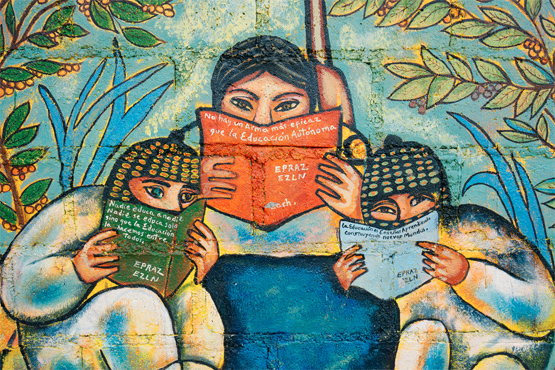 555x370 Zapatista Communities Celebrate 20 Years Of Self Government By - Zapatistas Painting