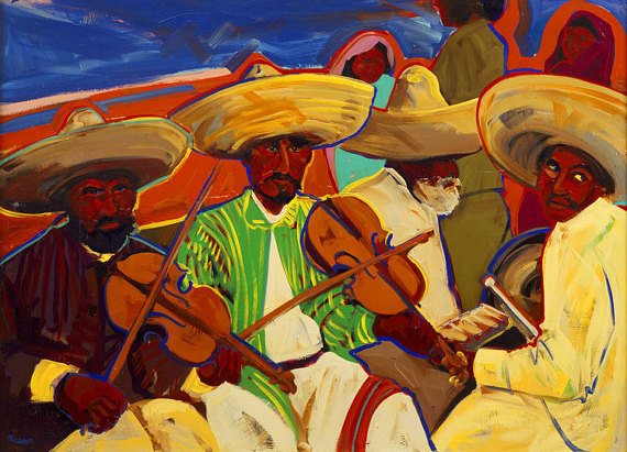 570x411 Zapatistas Followers Of Emiliano Zapata Print - Zapatistas Painting