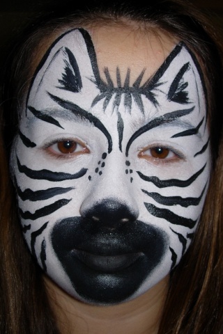 320x480 Zebra's Anyone - Zebra Face Painting