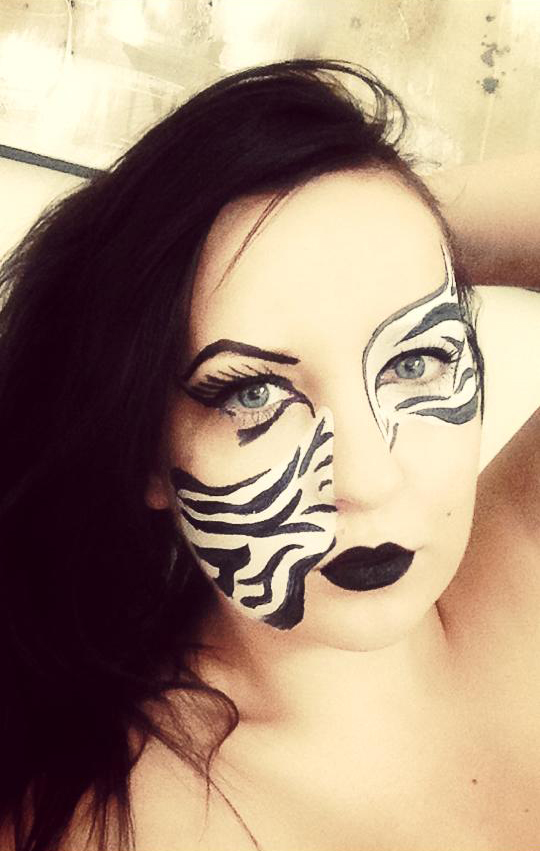 540x851 Zebra - Zebra Face Painting