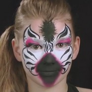 186x186 Zebra Face Paint Video Tutorial - Zebra Face Painting