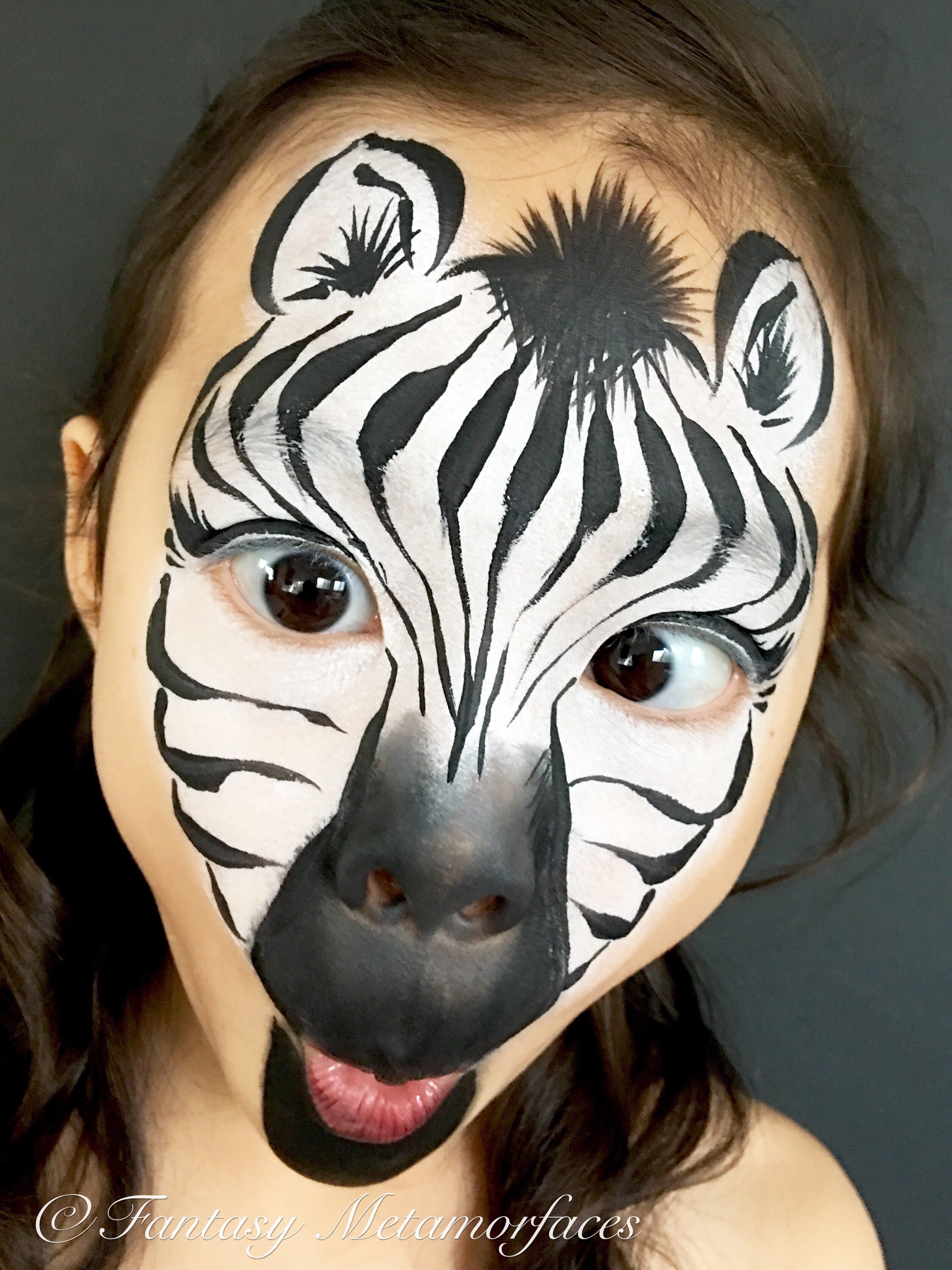 2515x3353 Zebra Face Painting Fantasy Metamorfaces - Zebra Face Painting