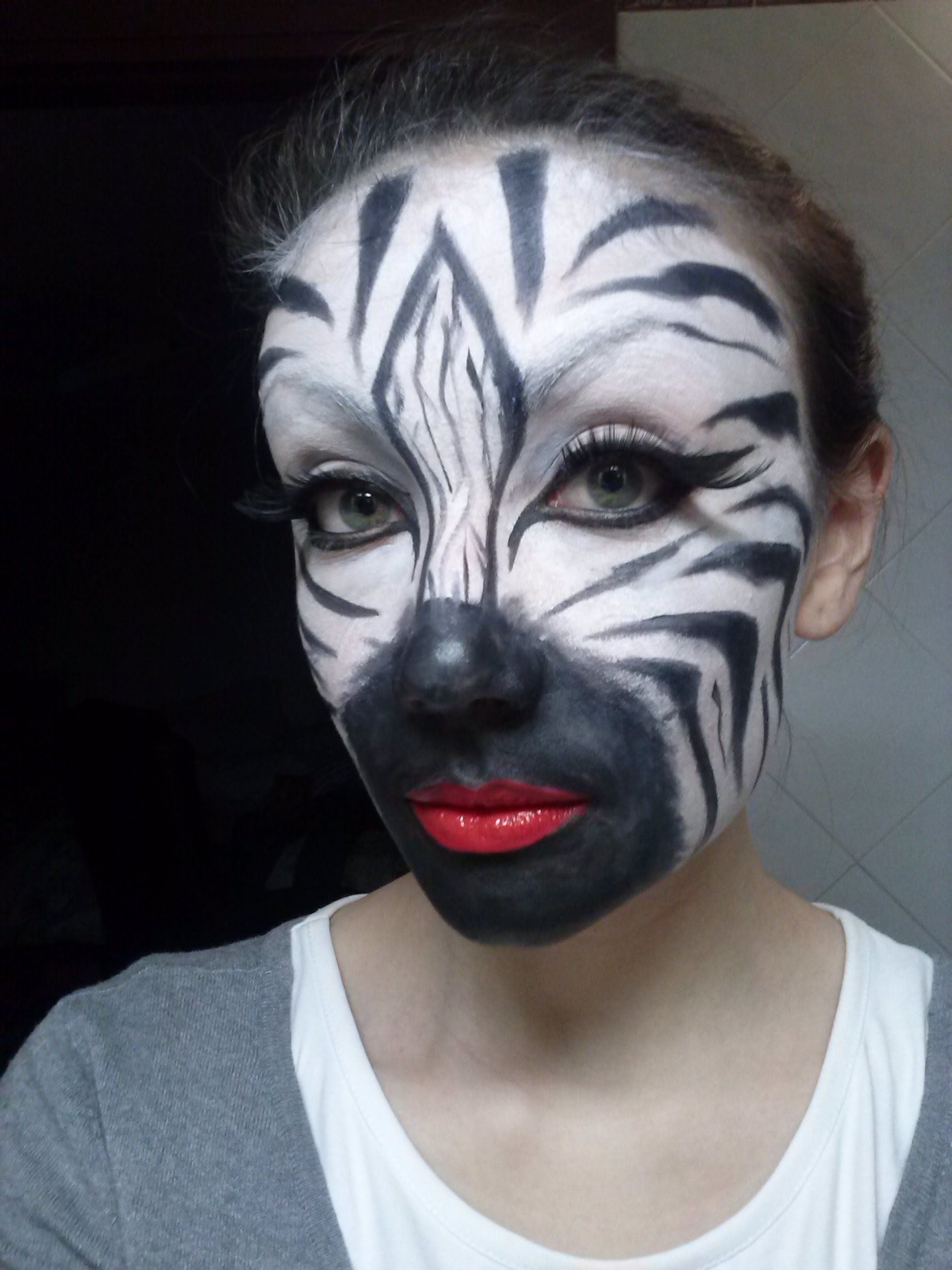 Zebra Face Painting at Explore collection of Zebra