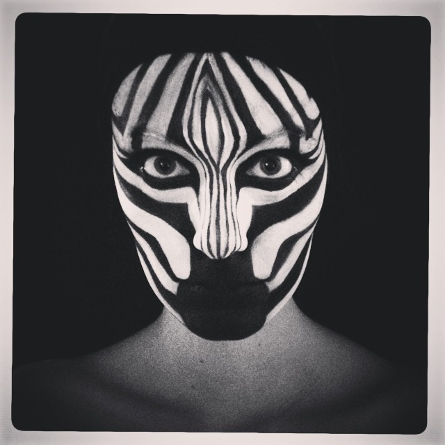 640x640 Stripes Penguin Paint Force - Zebra Face Painting