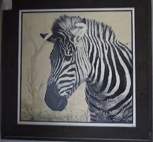 300x279 Zebra Oil Painting By Robert Blottiaux Ebay - Zebra Oil Painting