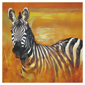 300x300 China Hand Brush Stroke Canvas Oil Painting - Zebra Oil Painting