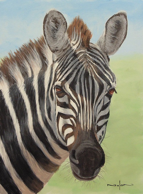 500x678 How To Paint A Zebra In Acrylic Online Art Lessons - Zebra Painting