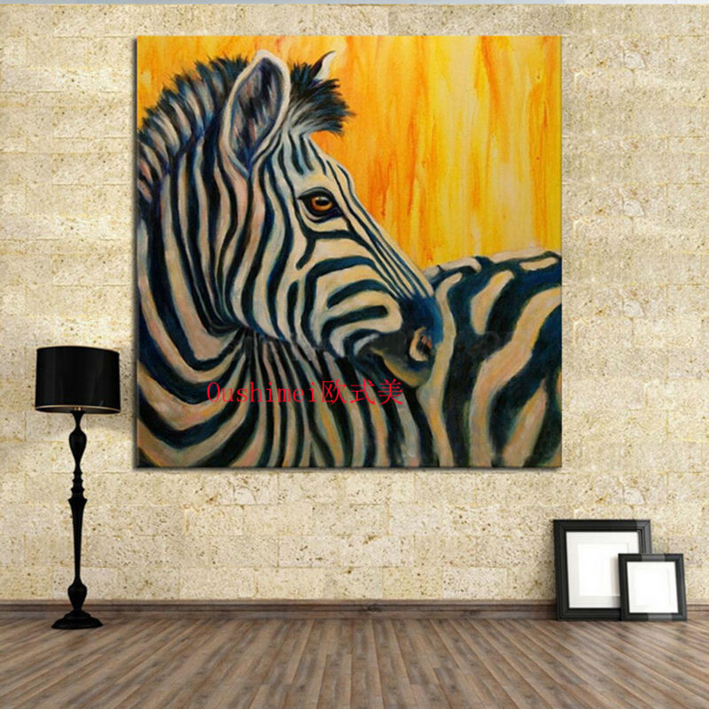 800x800 Funny Zebra Canvas Oil Painting Best Gift Wall Stickers Canvas - Zebra Painting On Canvas