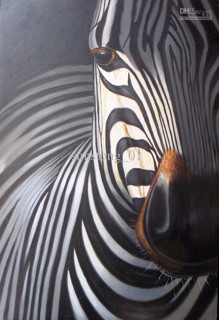 741x1080 Zebra Painting On Canvas - Zebra Painting On Canvas