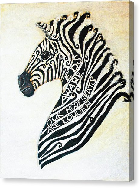 463x622 Eds Aware Zebra Painting By Cherish Fletcher - Zebra Painting On Canvas