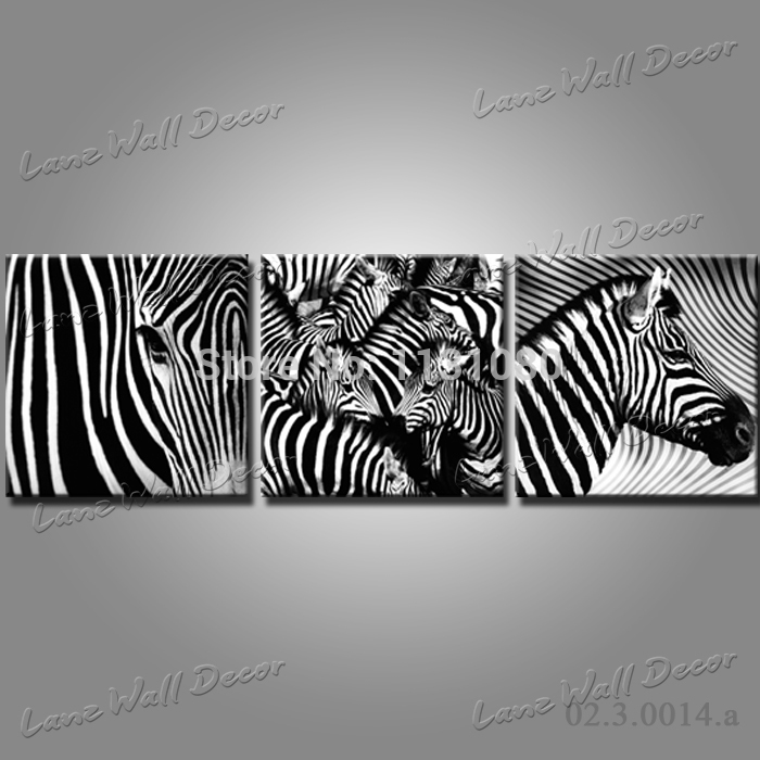 700x700 Zebra Canvas Print 3 Pieces Canvas Painting Oil Painting Canvas - Zebra Print Painting