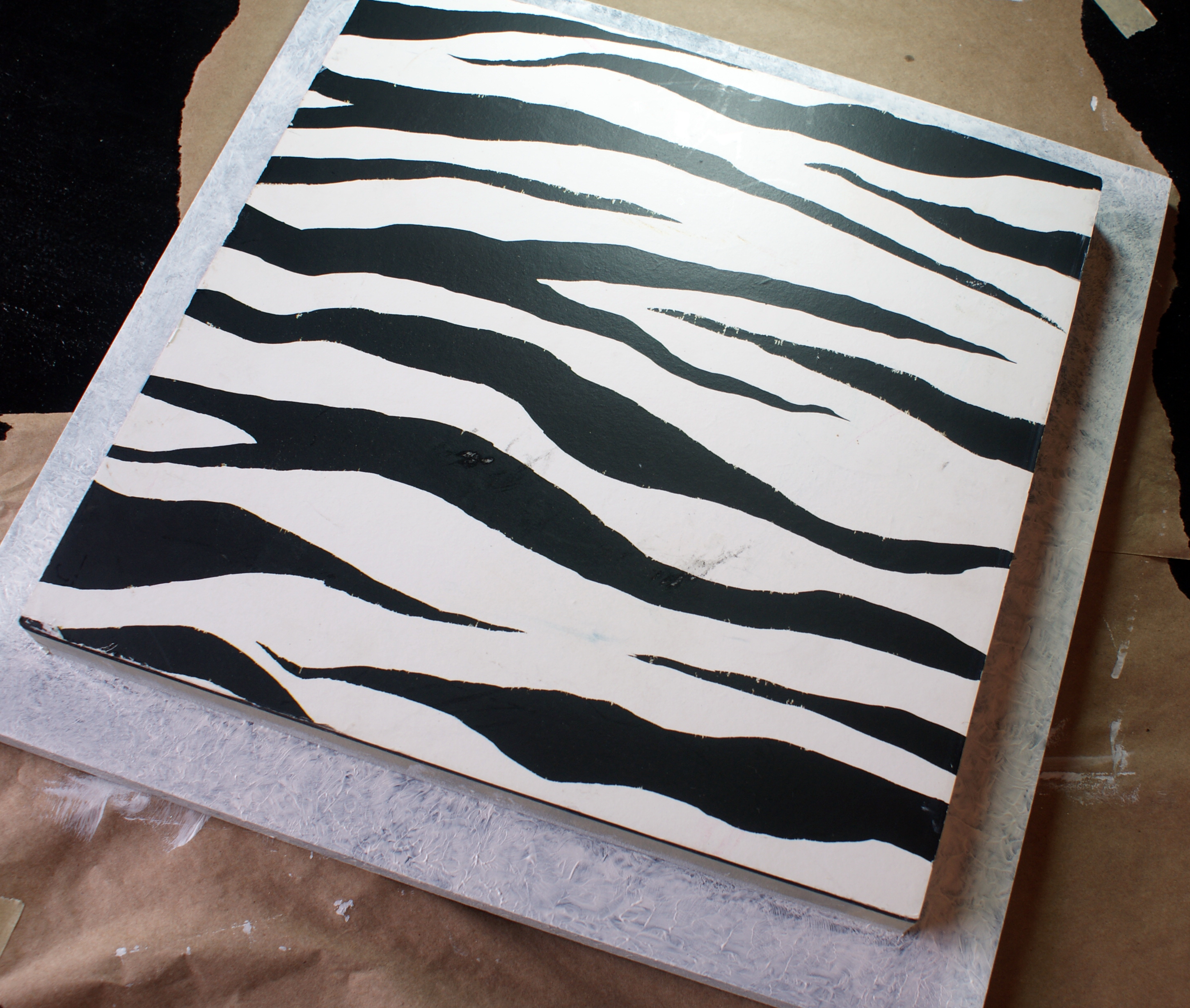 2900x2456 Zebra Print Painting - Zebra Print Painting
