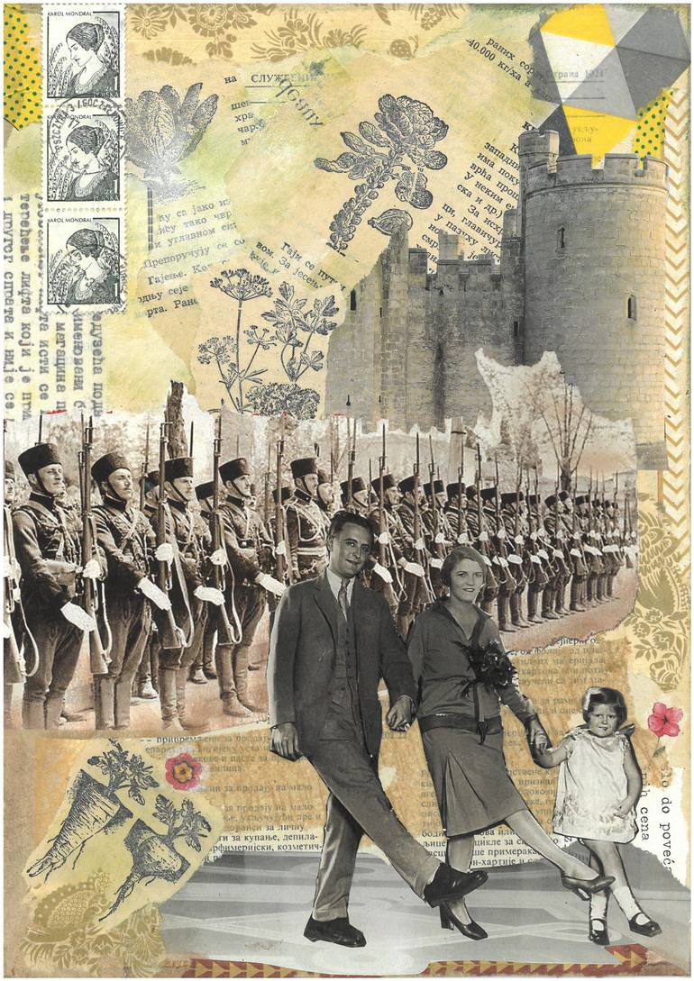 770x1089 Saatchi Art Scott And Zelda Fitzgerald Collage By Nora Bland - Zelda Fitzgerald Painting