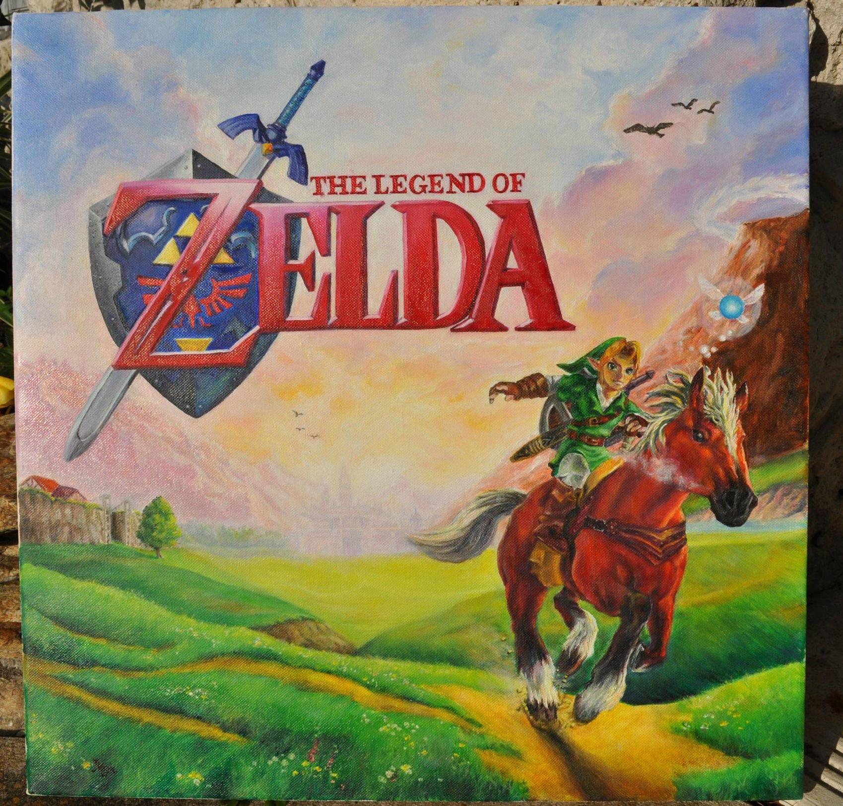 1699x1623 This Legend Of Zelda Oil Painting Is Beautiful - Zelda Painting