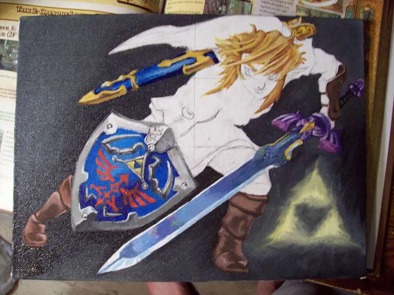 799x599 Update 2 On My Zelda Painting - Zelda Painting