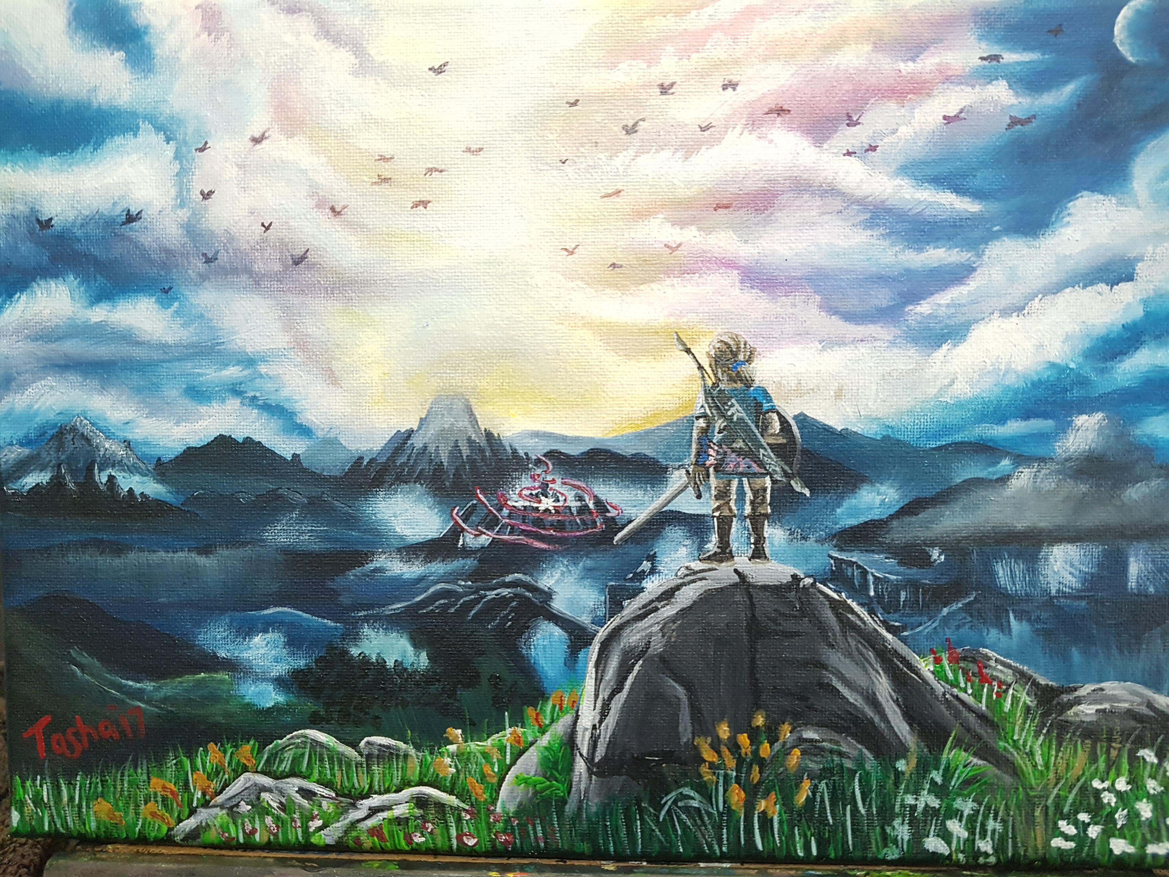 4032x3024 Wifes Zelda Painting Nintendoswitch - Zelda Painting