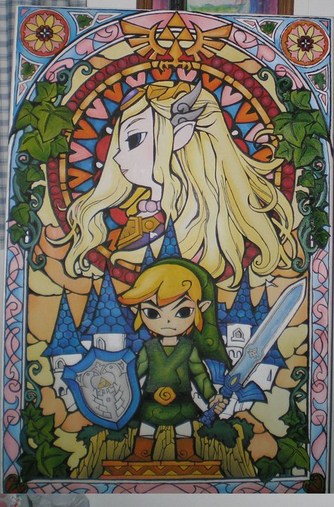 475x720 Zelda Wind Waker Painting By Gregorystorts - Zelda Painting