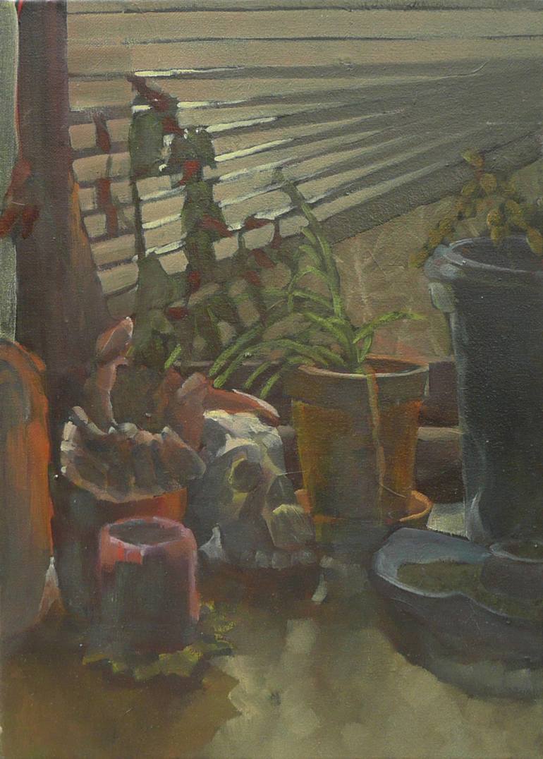 770x1076 Saatchi Art A. Afarensis, Pumpkin, Candle, Zen Garden, Dead - Zen Garden Painting