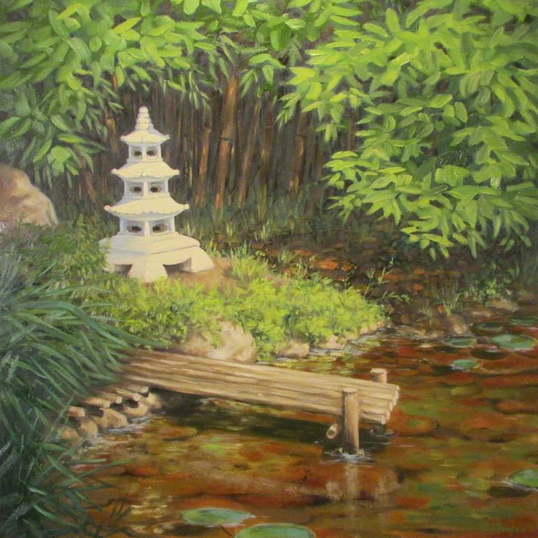 770x770 Saatchi Art Zen Garden Painting By John Pompeo - Zen Garden Painting