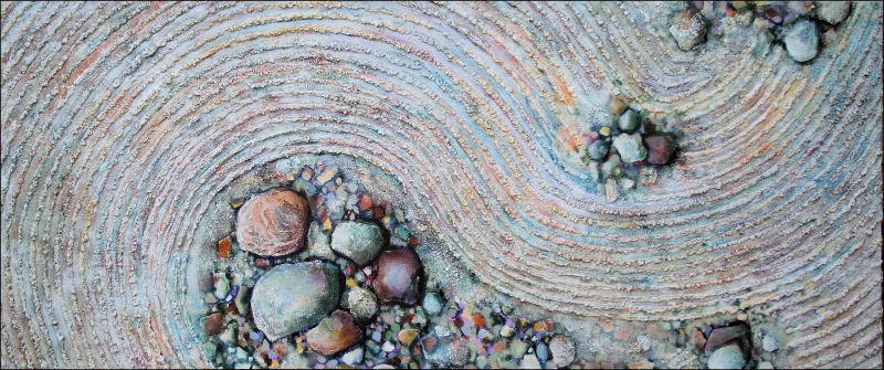 800x335 Zen Garden 02 Nikki Artwork - Zen Garden Painting