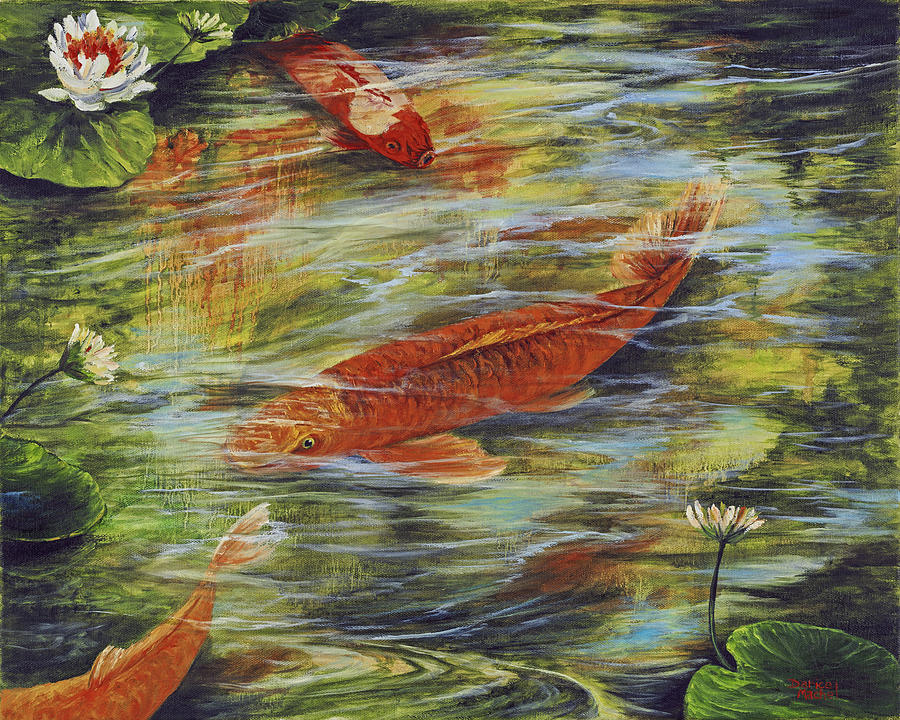 900x720 Zen Garden Painting By Darice Machel Mcguire - Zen Garden Painting